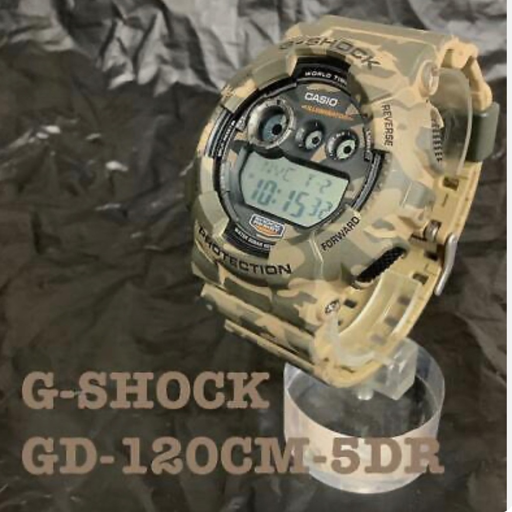 CASIO G-SHOCK MILITARY CAMOUFLAGE SPORT WATCH GD-120CM-5, GD120CM